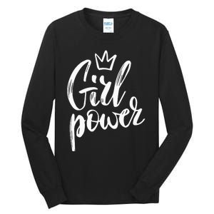  Power Queen! Strong Feminist Gift Birthday Present Tall Long Sleeve T-Shirt