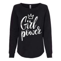  Power Queen! Strong Feminist Gift Birthday Present Womens California Wash Sweatshirt