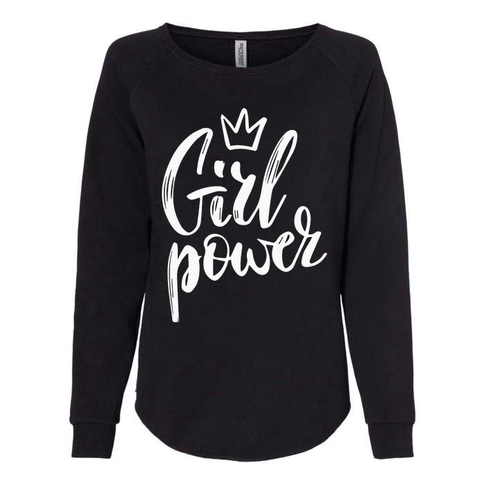  Power Queen! Strong Feminist Gift Birthday Present Womens California Wash Sweatshirt