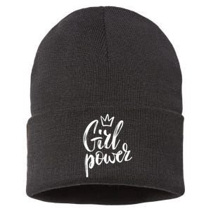  Power Queen! Strong Feminist Gift Birthday Present Sustainable Knit Beanie