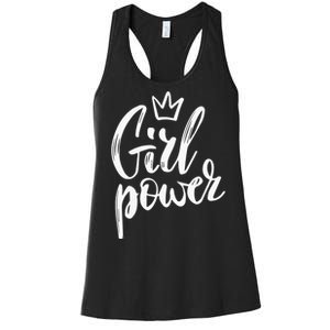  Power Queen! Strong Feminist Gift Birthday Present Women's Racerback Tank