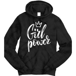  Power Queen! Strong Feminist Gift Birthday Present Tie Dye Hoodie