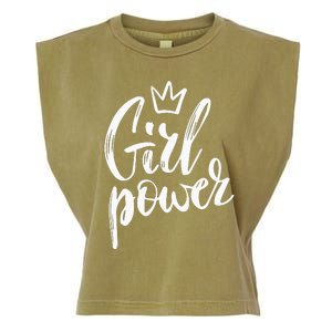  Power Queen! Strong Feminist Gift Birthday Present Garment-Dyed Women's Muscle Tee