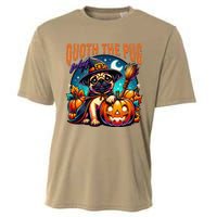 Poets Quoth The Pug Woof Halloween Dog Lovers Cooling Performance Crew T-Shirt