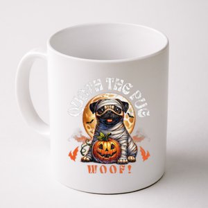 Poets Quoth The Pug Woof Halloween Dog Lovers Coffee Mug