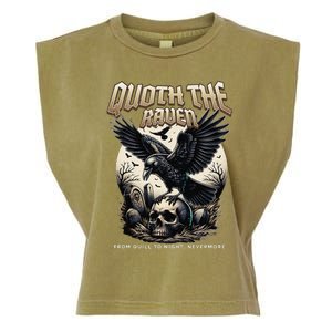 Poets Quoth The Raven Halloween Garment-Dyed Women's Muscle Tee