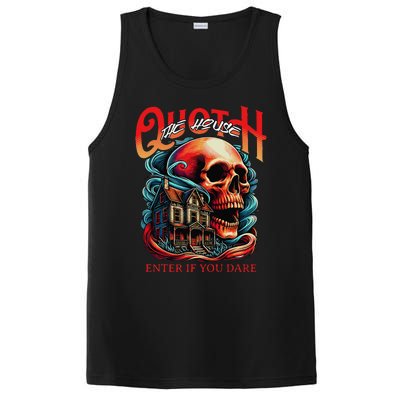 Poets Quoth The House Enter If You Dare Halloween PosiCharge Competitor Tank