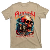 Poets Quoth The House Enter If You Dare Halloween T-Shirt