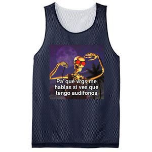 Pa Que Vergs Me Hablas Si Ves Que Tengo Audifonos Mesh Reversible Basketball Jersey Tank