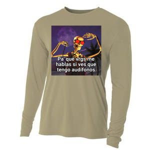 Pa Que Vergs Me Hablas Si Ves Que Tengo Audifonos Cooling Performance Long Sleeve Crew