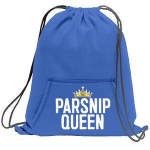 Parsnip Queen Vegan Vegetable Gift Funny Gift Sweatshirt Cinch Pack Bag