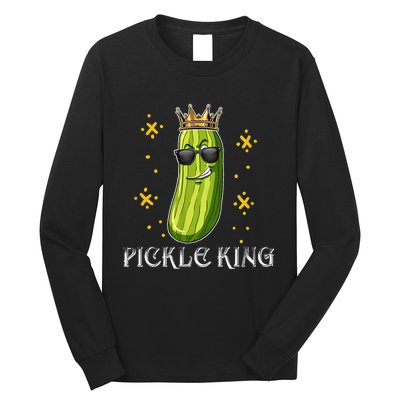 Pickle Queen Vegan Funny Cucumber Vegetable Long Sleeve Shirt