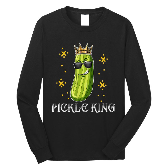 Pickle Queen Vegan Funny Cucumber Vegetable Long Sleeve Shirt