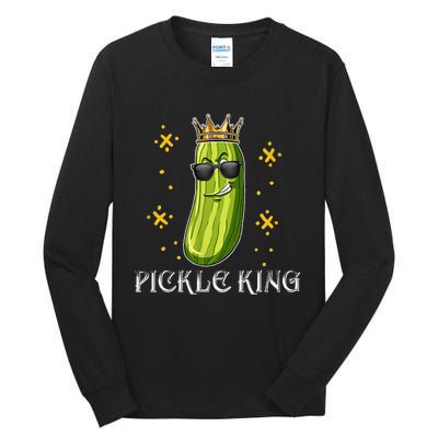 Pickle Queen Vegan Funny Cucumber Vegetable Tall Long Sleeve T-Shirt