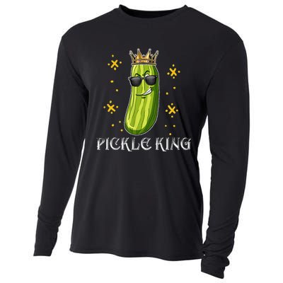 Pickle Queen Vegan Funny Cucumber Vegetable Cooling Performance Long Sleeve Crew