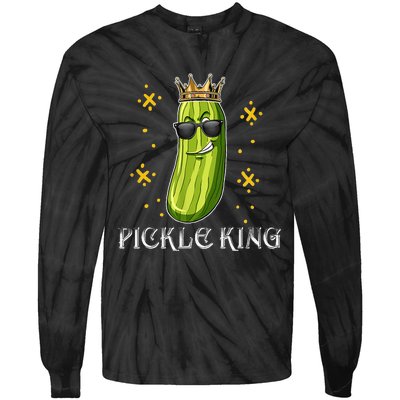 Pickle Queen Vegan Funny Cucumber Vegetable Tie-Dye Long Sleeve Shirt