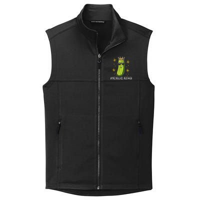 Pickle Queen Vegan Funny Cucumber Vegetable Collective Smooth Fleece Vest