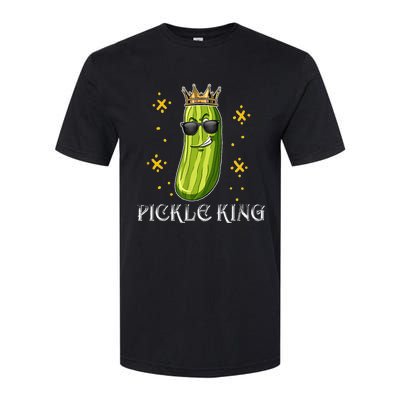 Pickle Queen Vegan Funny Cucumber Vegetable Softstyle CVC T-Shirt