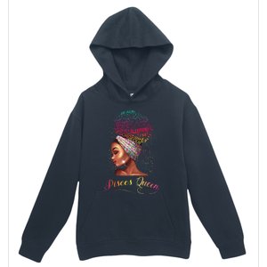 Pisces Queen Wo February March Zodiac Melanin Birthday Urban Pullover Hoodie