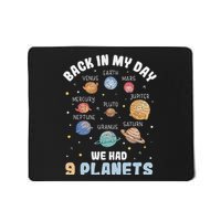 Pluto Quote We Had 9 Planets Galaxy Solar System Science Mousepad