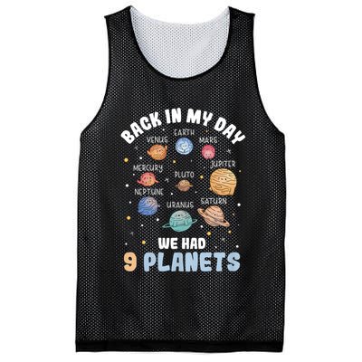 Pluto Quote We Had 9 Planets Galaxy Solar System Science Mesh Reversible Basketball Jersey Tank