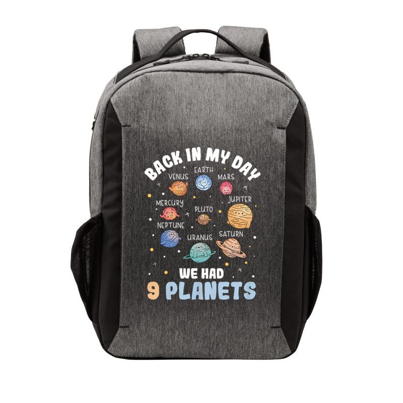 Pluto Quote We Had 9 Planets Galaxy Solar System Science Vector Backpack