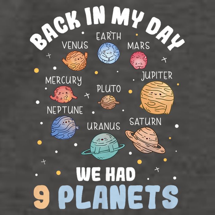 Pluto Quote We Had 9 Planets Galaxy Solar System Science Vector Backpack