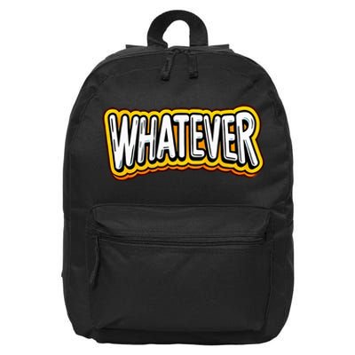 Playful Quirky Whatever 16 in Basic Backpack