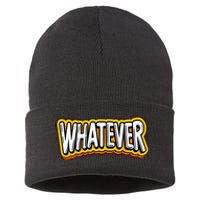 Playful Quirky Whatever Sustainable Knit Beanie