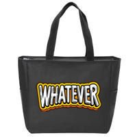 Playful Quirky Whatever Zip Tote Bag