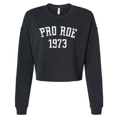 Pro Roe 1973 Distressed Cropped Pullover Crew