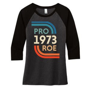 Pro Roe 1973 Women's Tri-Blend 3/4-Sleeve Raglan Shirt