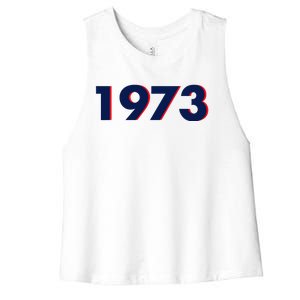 Pro Roe 1973 Women's Racerback Cropped Tank