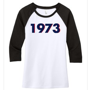 Pro Roe 1973 Women's Tri-Blend 3/4-Sleeve Raglan Shirt