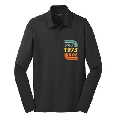 Pro Roe 1973 Roe Vs Wade Pro Choice Silk Touch Performance Long Sleeve Polo