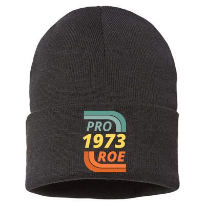 Pro Roe 1973 Roe Vs Wade Pro Choice Sustainable Knit Beanie