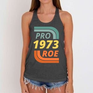 Pro Roe 1973 Roe Vs Wade Pro Choice Women's Knotted Racerback Tank