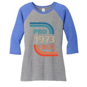 Pro Roe 1973 Roe Vs Wade Pro Choice Womens Rights Women's Tri-Blend 3/4-Sleeve Raglan Shirt