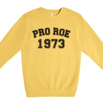 Pro Roe 1973 Vintage Distressed Gift Premium Crewneck Sweatshirt