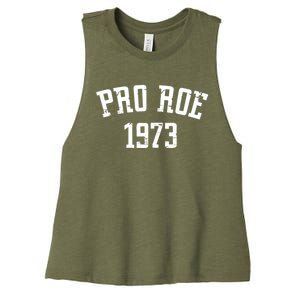 Pro Roe 1973 Distressed Women's Racerback Cropped Tank