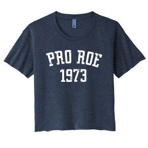 Pro Roe 1973 Distressed Women's Crop Top Tee