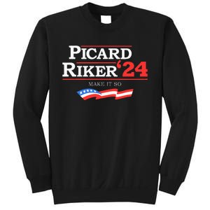 Picard Riker 2024 Make It So American Flag Sweatshirt