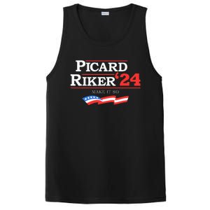 Picard Riker 2024 Make It So American Flag PosiCharge Competitor Tank