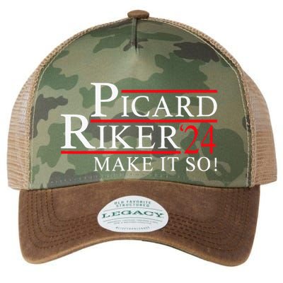 Picard Riker 24 Make It So For President 2024 Legacy Tie Dye Trucker Hat