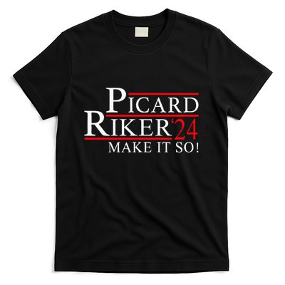 Picard Riker 24 Make It So For President 2024 T-Shirt