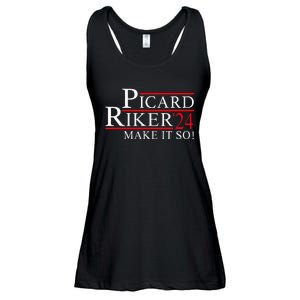 Picard Riker 24 Make It So For President 2024 Ladies Essential Flowy Tank