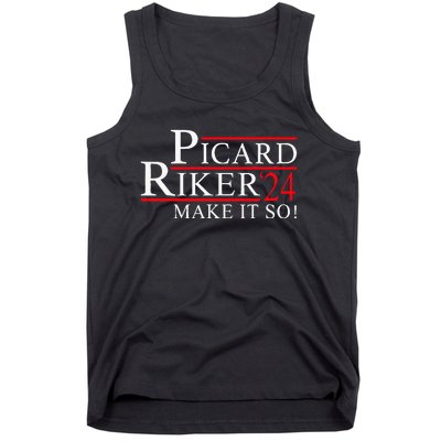 Picard Riker 24 Make It So For President 2024 Tank Top