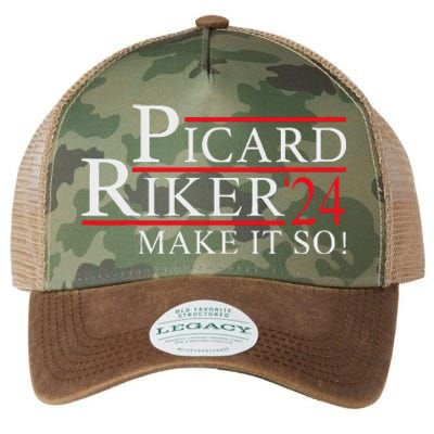 Picard Riker 2024 Presidential Campaign Legacy Tie Dye Trucker Hat