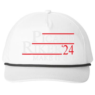 Picard Riker 2024 Presidential Campaign Snapback Five-Panel Rope Hat