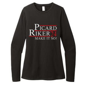 Picard Riker 2024 Presidential Campaign Womens CVC Long Sleeve Shirt